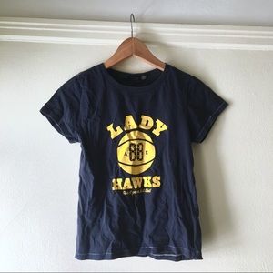 90s vintage American eagle navy graphic tee